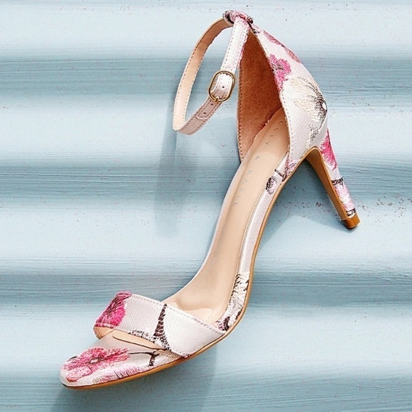 Kelly & Katie Shoes - Kelly and Katie Kirstie embroidered cherry blossom